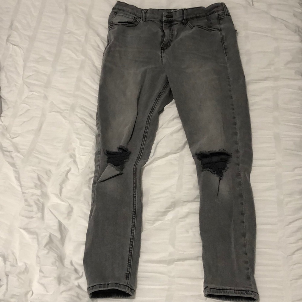Top shop. Gray denim. Size W32 L30